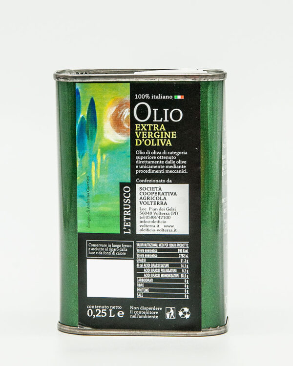 Olio Extra vergine di oliva - Latta 0.25Lt