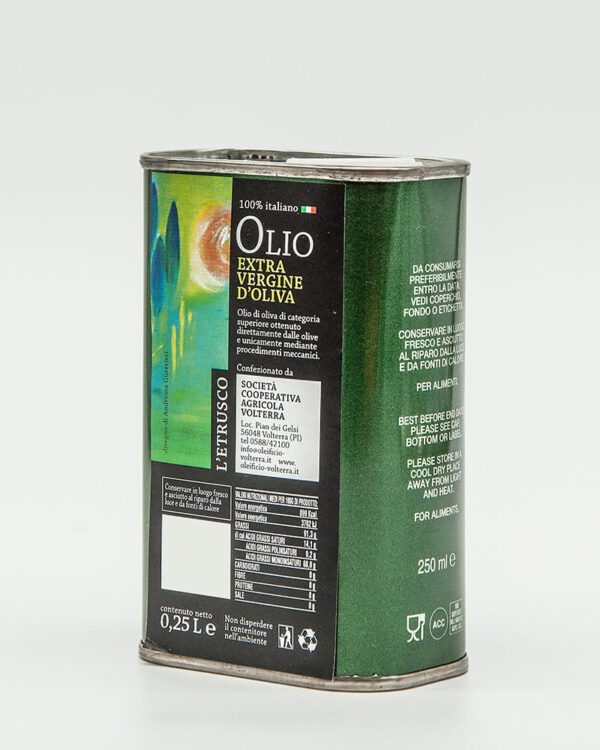Olio Extra vergine di oliva - Latta 0.25Lt