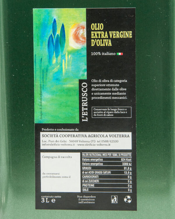 Olio Extra vergine di oliva - Latta 3Lt