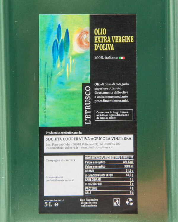 Olio Extra vergine di oliva - Latta 5Lt